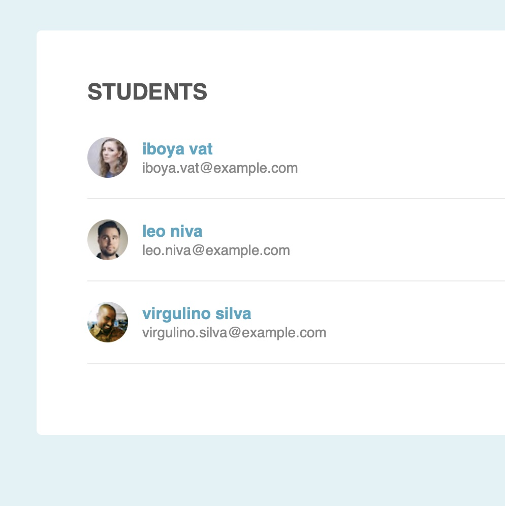 Student Filtering App Image